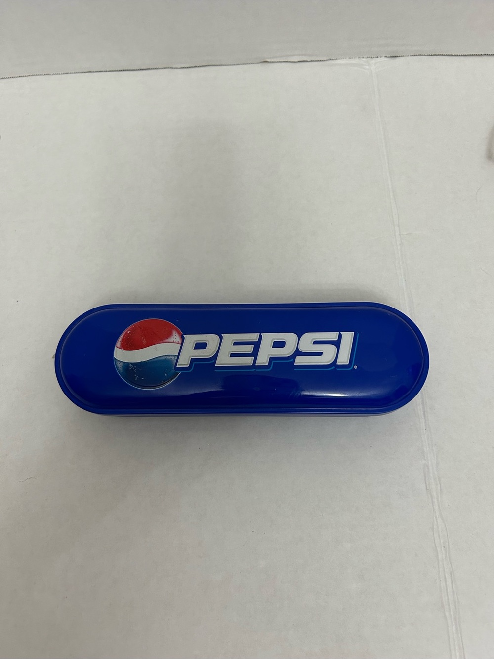1990 Pepsi vintage promotional metal tin pencil case released by Pepsi
